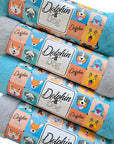 Dog Drying Towel: "Durable, absorbent dog drying towel made from microfiber to wick away moisture quickly, perfect for keeping your dog dry after a bath or swim