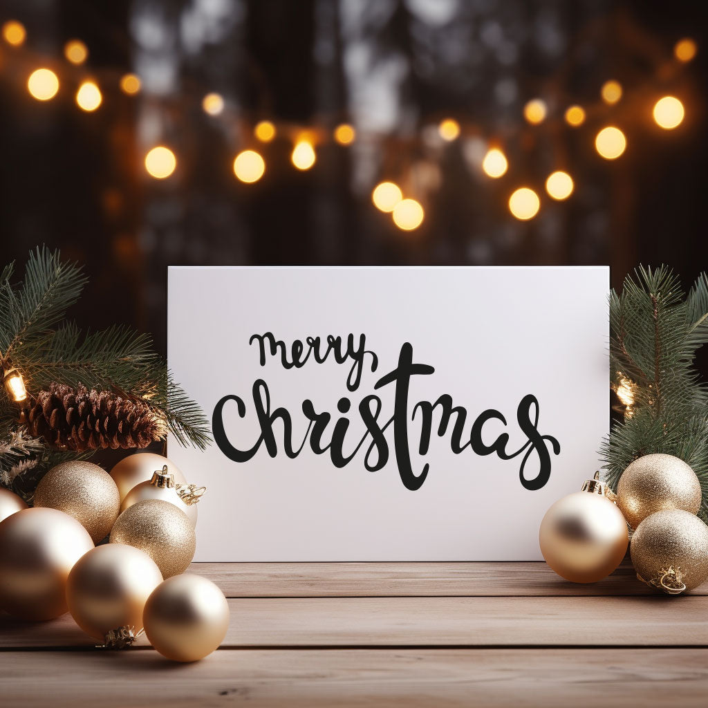 Beautifully illustrated Christmas card for dog lovers, perfect for conveying love and joy during the holidays