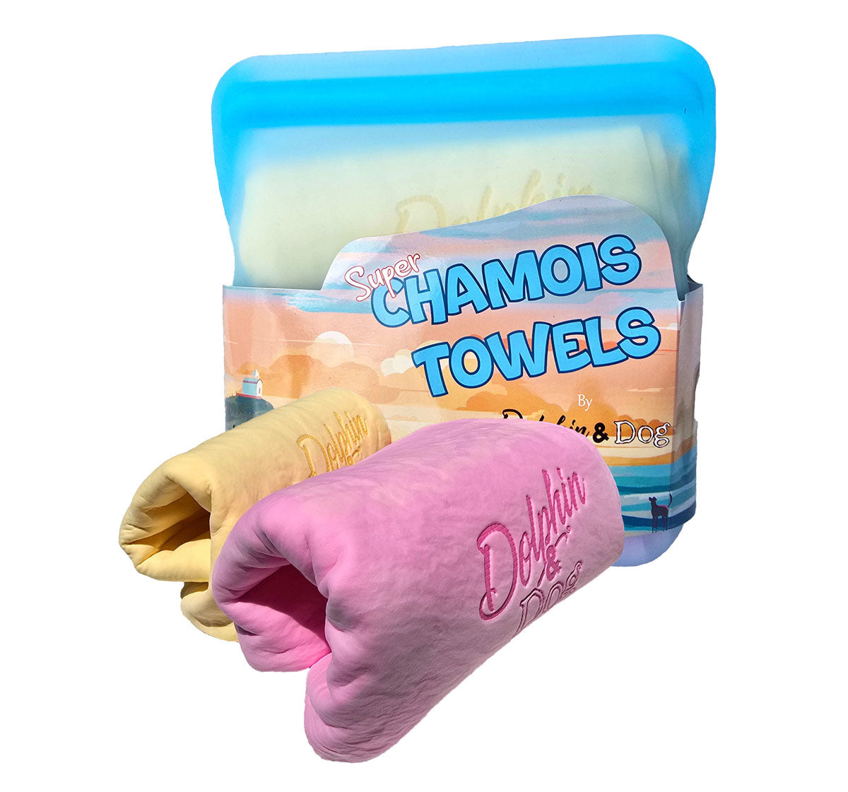 dog shammy towel, 2 pack dog chamois towel