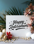 happy retirement card, perfect for pet owners, gift box