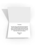 Personalised message inside the 'I Love You' greeting card, created in the gift box builder, adding a heartfelt touch.