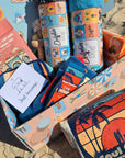 a just because gift basket for dog lovers, a box full of dog gifts for dog lovers