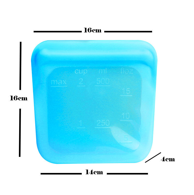 large silicone food storage bag, perfect for dog treats. made from food grade silicone