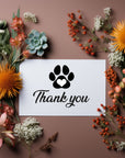 Heartfelt 'Thank You' greetings card with a simple design, perfect for expressing gratitude.