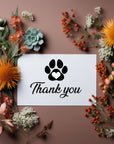 Heartfelt 'Thank You' greetings card with a simple design, perfect for expressing gratitude.
