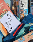 gift hamper made to say thank you for dog lovers, personalised hank you greeting card for dog owners