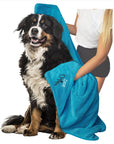 Dog Towel: "High-quality dog towel for drying your pet quickly and effectively. Made with absorbent microfiber for superior drying power