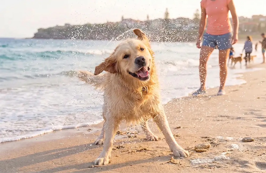 How to Get Sand Off Your Dog After the Beach