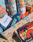 congratulation gift made for dog lovers, a gift box hamper full of dog gifts