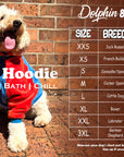 dog hoodie, cute dog wearing a premium hoodie made for dogs.