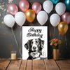 Dog birthday card