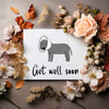 Get well soon card for dogs