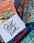 good luck gift box for dog lovers, a gift box hamper that can be personalised for dog owners
