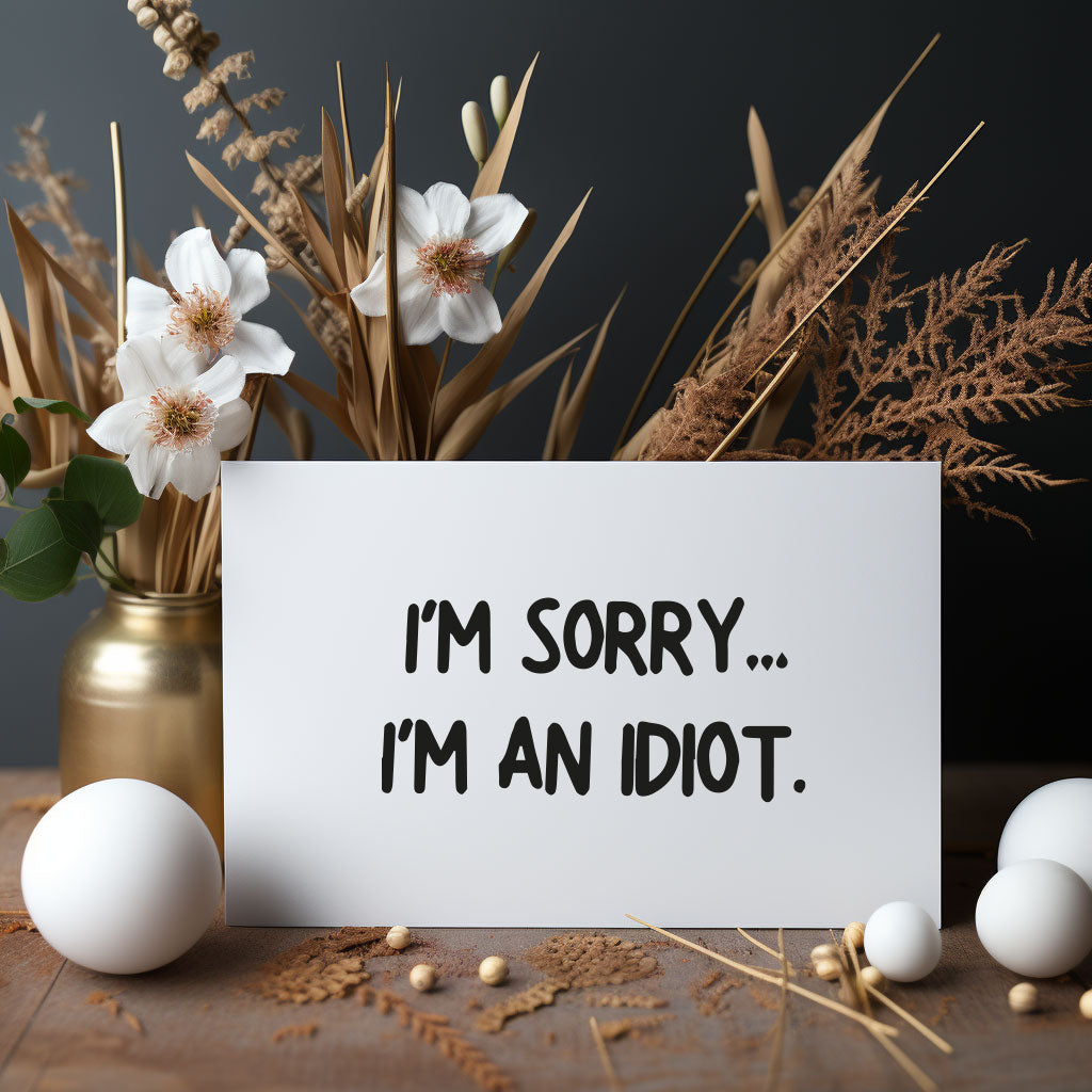 im sorry card, greeting card, perfect for saying sorry 