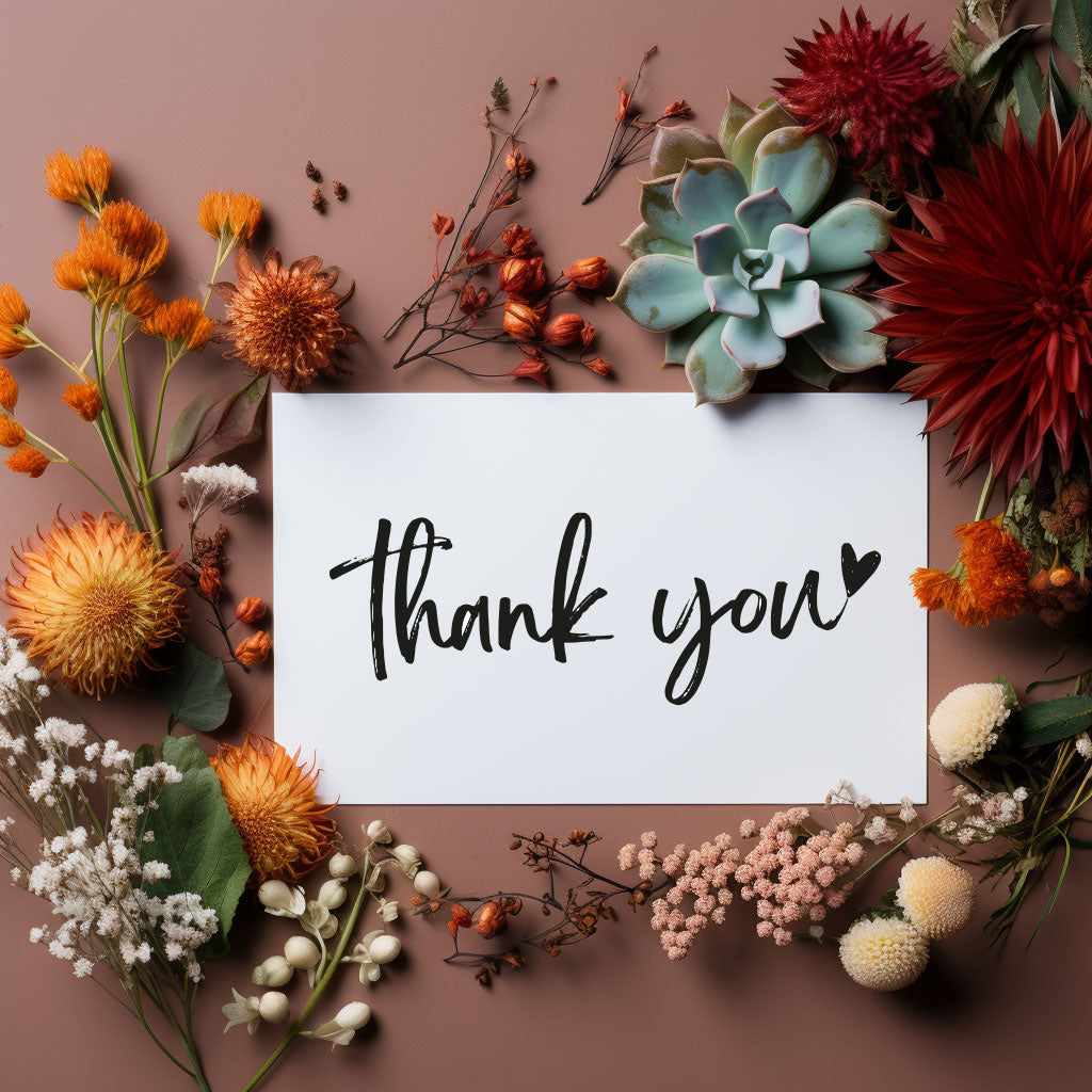 Thoughtful &#39;Thank You&#39; greetings card, ideal for showing appreciation in a special way