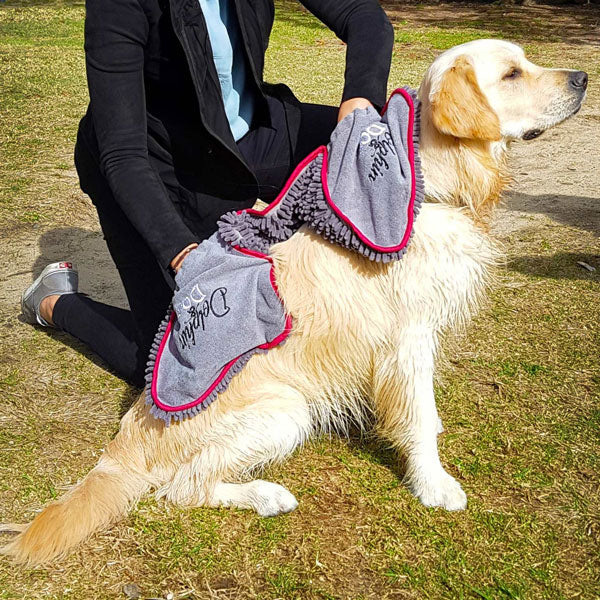 Best Dog Towel - for Water, Mud & Sand "This dog towel is ideal for handling mud, water, and sand, ensuring a clean, dry dog after walks or beach trips. Machine washable and durable